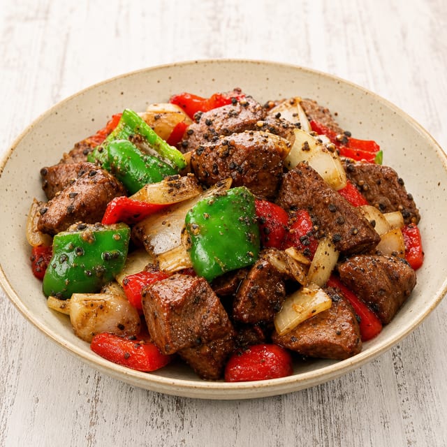 Beef with Black Peppers.